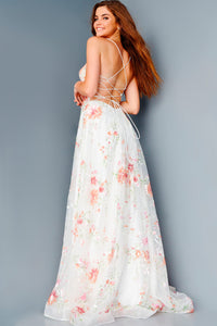 Jovani JVN23212 prom dress images.  Jovani JVN23212 is available in these colors: Off White, Black.