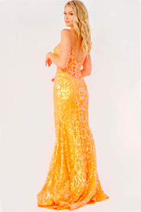 Jovani JVN23216 prom dress images.  Jovani JVN23216 is available in these colors: Neonorange, Black, Hot Pink, White.
