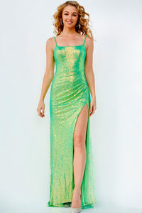 Jovani JVN23346 prom dress images.  Jovani JVN23346 is available in these colors: Neon Green, Pink.