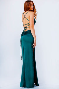 Jovani JVN24334 prom dress images.  Jovani JVN24334 is available in these colors: Hunter.
