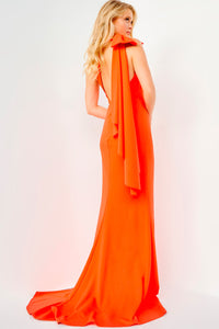 Jovani JVN2516 prom dress images.  Jovani JVN2516 is available in these colors: Orange Red, Ivory, Navy.
