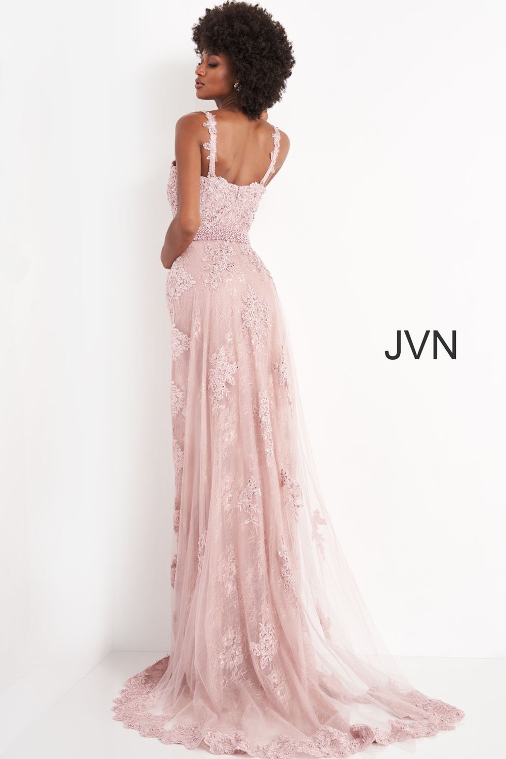 Jovani JVN2444 dress images in these colors: Dusty Rose.