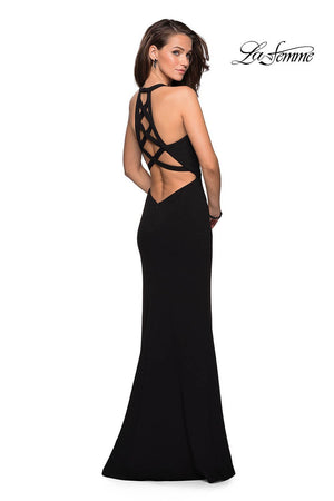 La Femme 26997 dress images in these colors: Black, Red, White.