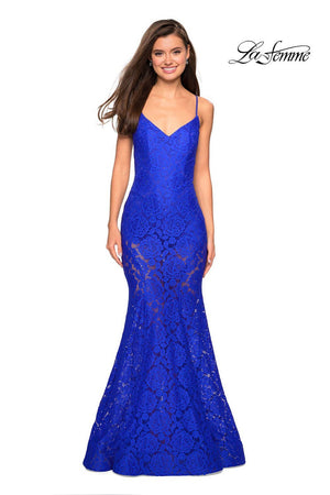 La Femme 27584 Dress - Formal Approach - La Femme Prom Dresses Hot Pink / 6 La Femme 27584 Dress - Formal Approach - La Femme Prom Dresses Hot Pink / 6