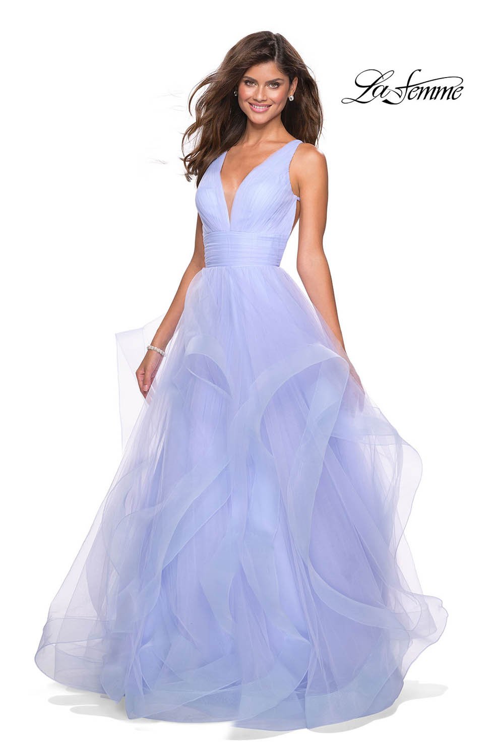 La Femme 27628 Dress - Formal Approach - La Femme Prom Dresses Aquamarine / 6 La Femme 27628 Dress - Formal Approach - La Femme Prom Dresses Aquamarine / 6