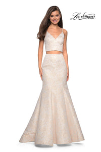 La Femme 27749 dress images in these colors: Ivory Gold.