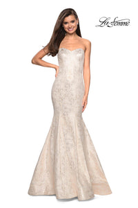 La Femme 27789 dress images in these colors: Ivory Gold.