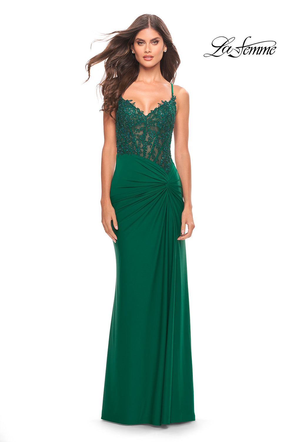 Femme - Emerald Green Formal Dress