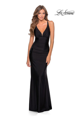 La Femme 28297 Dress - La Femme Prom Dresses - Formal Approach 6 / Dark Berry La Femme 28297 Dress - La Femme Prom Dresses - Formal Approach 6 / Dark Berry