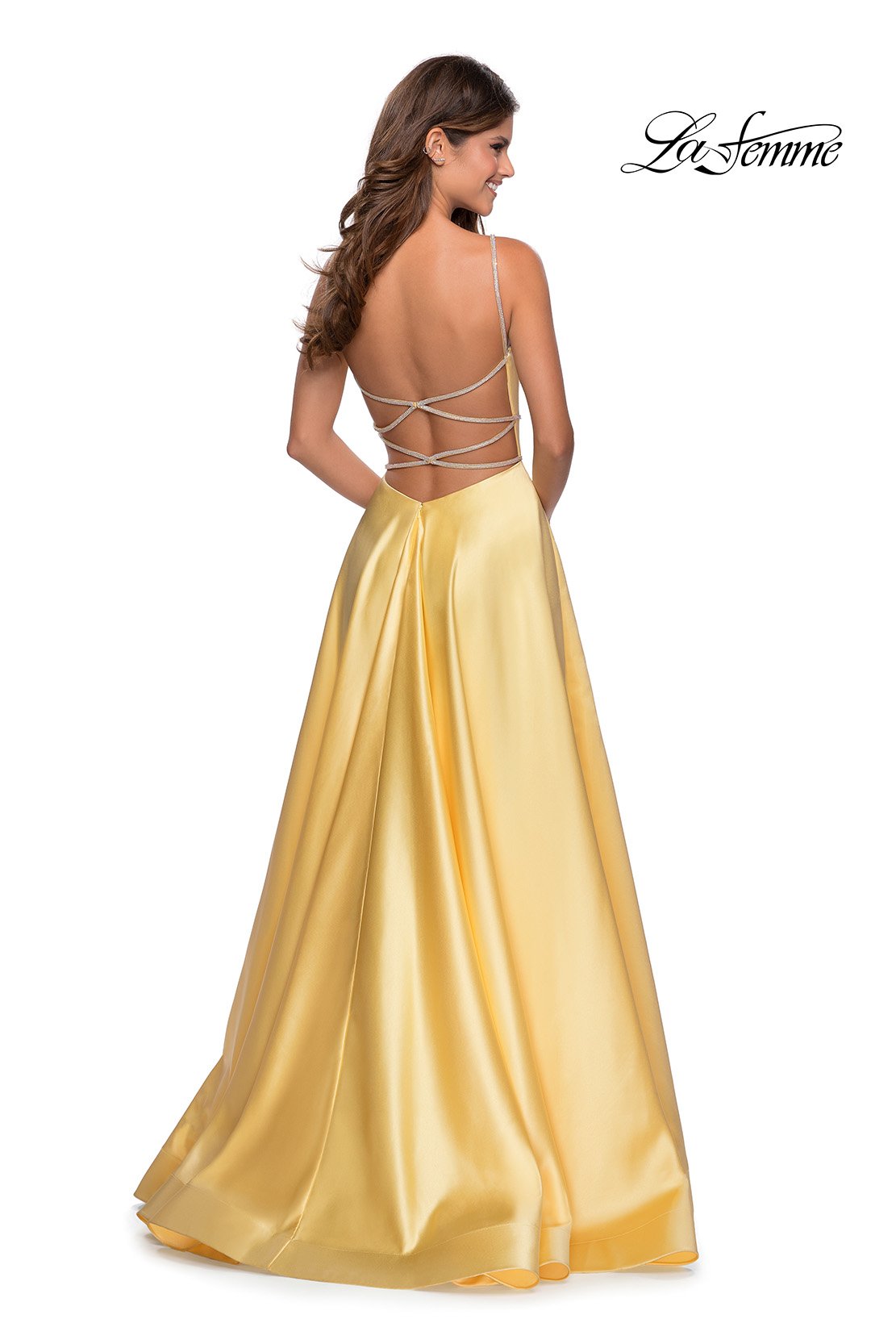 la femme yellow prom dress La Femme 33431 Mia Bella The Label
