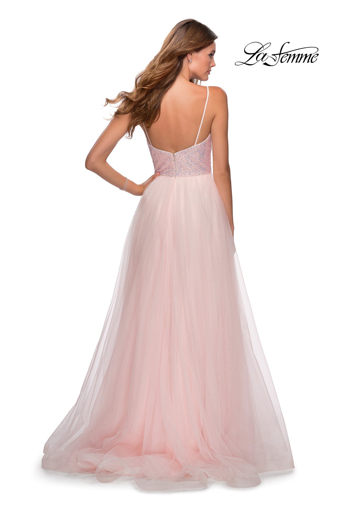 La Femme 28464 dress images in these colors: Light Pink.
