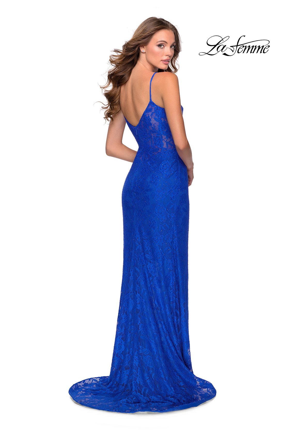 La Femme 28576 dress images in these colors: Royal Blue.