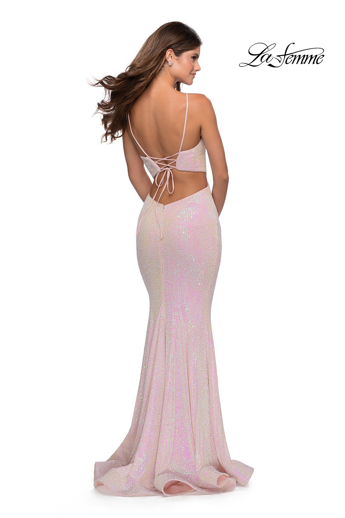 La Femme 28614 dress images in these colors: Light Pink.