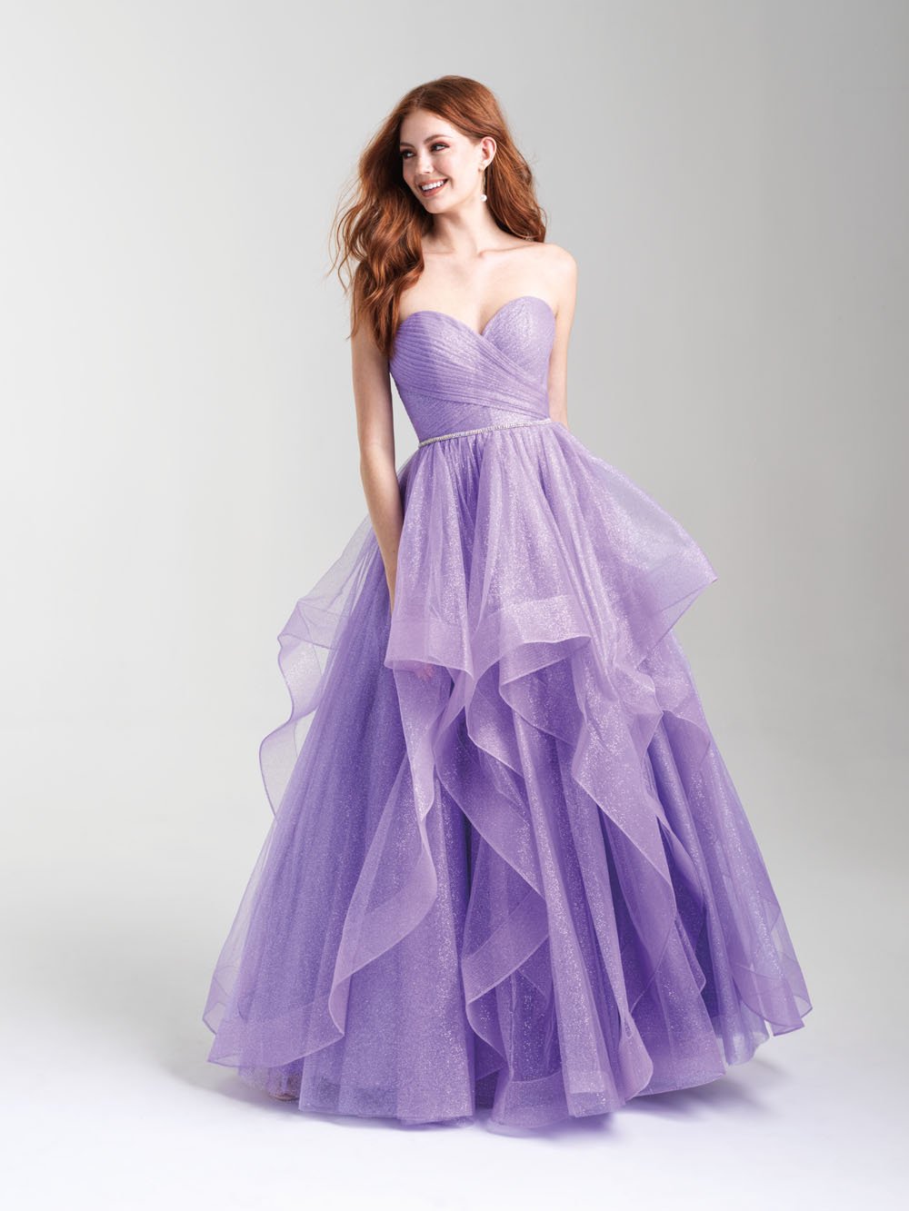 Madison James 20-300 dress images in these colors: Pink, Purple, Blue.