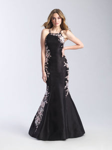Madison James 20-301 dress images in these colors: Black, Grey, Pink.
