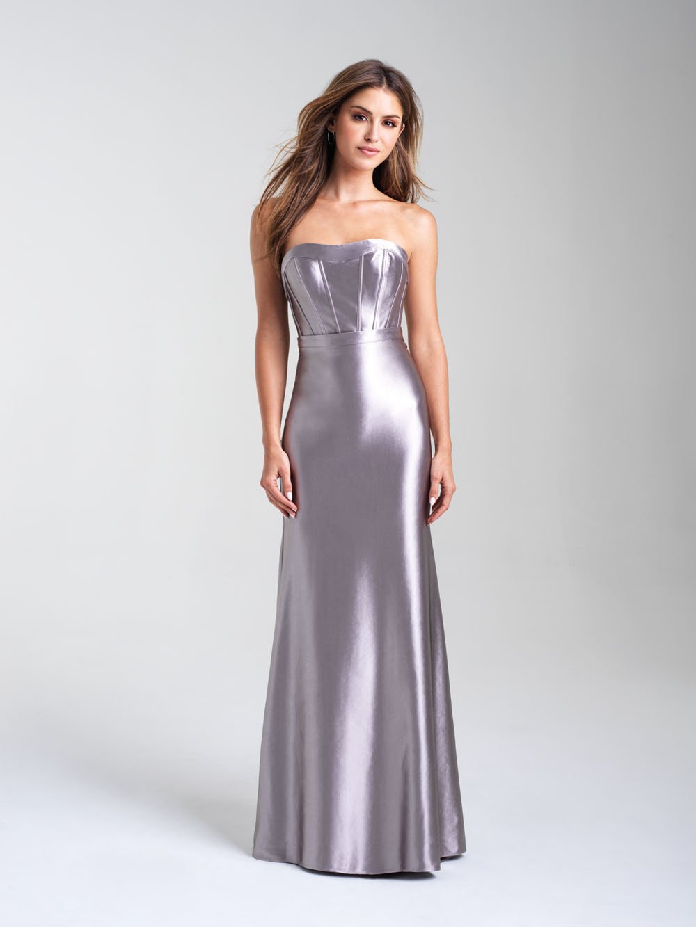 Madison James 20-304 dress images in these colors: Pink, Navy, Silver.