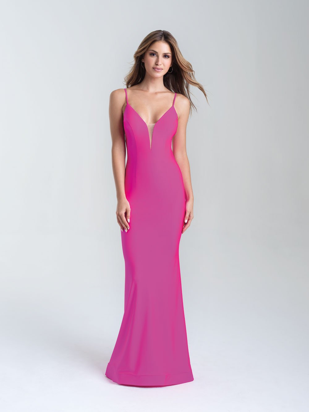 Madison James 20-319 dress images in these colors: Green, Hot Pink, Blue, Black, Bronze.