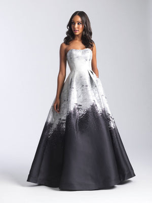 Madison James 20-334 dress images in these colors: Silver, Black Silver, English Rose.