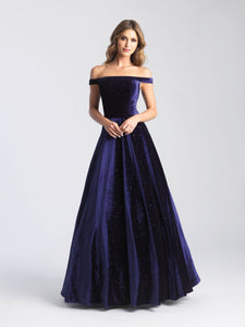 Madison James 20-338 dress images in these colors: Black, Navy, Mauve.