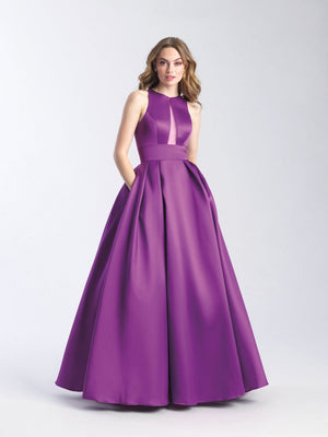 Madison James 20-341 dress images in these colors: Royal, Yellow, Purple, Silver, Red, Black.
