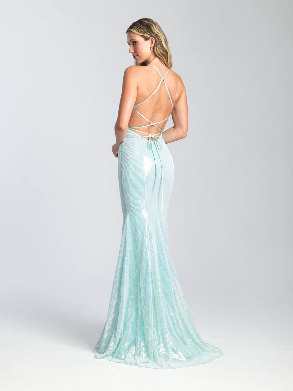 Madison James 20-345 dress images in these colors: Seafoam, Champagne.