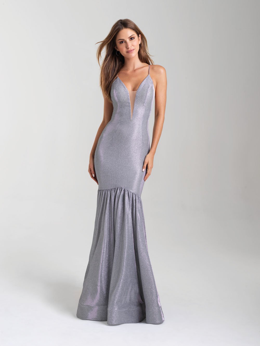 Madison James 20-355 dress images in these colors: Gold, Silver, Red.