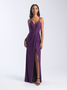 Madison James 20-356 dress images in these colors: Navy, Purple.