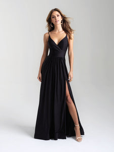 Madison James 20-359 dress images in these colors: Hot Pink, Royal, Black, Bronze, Green.