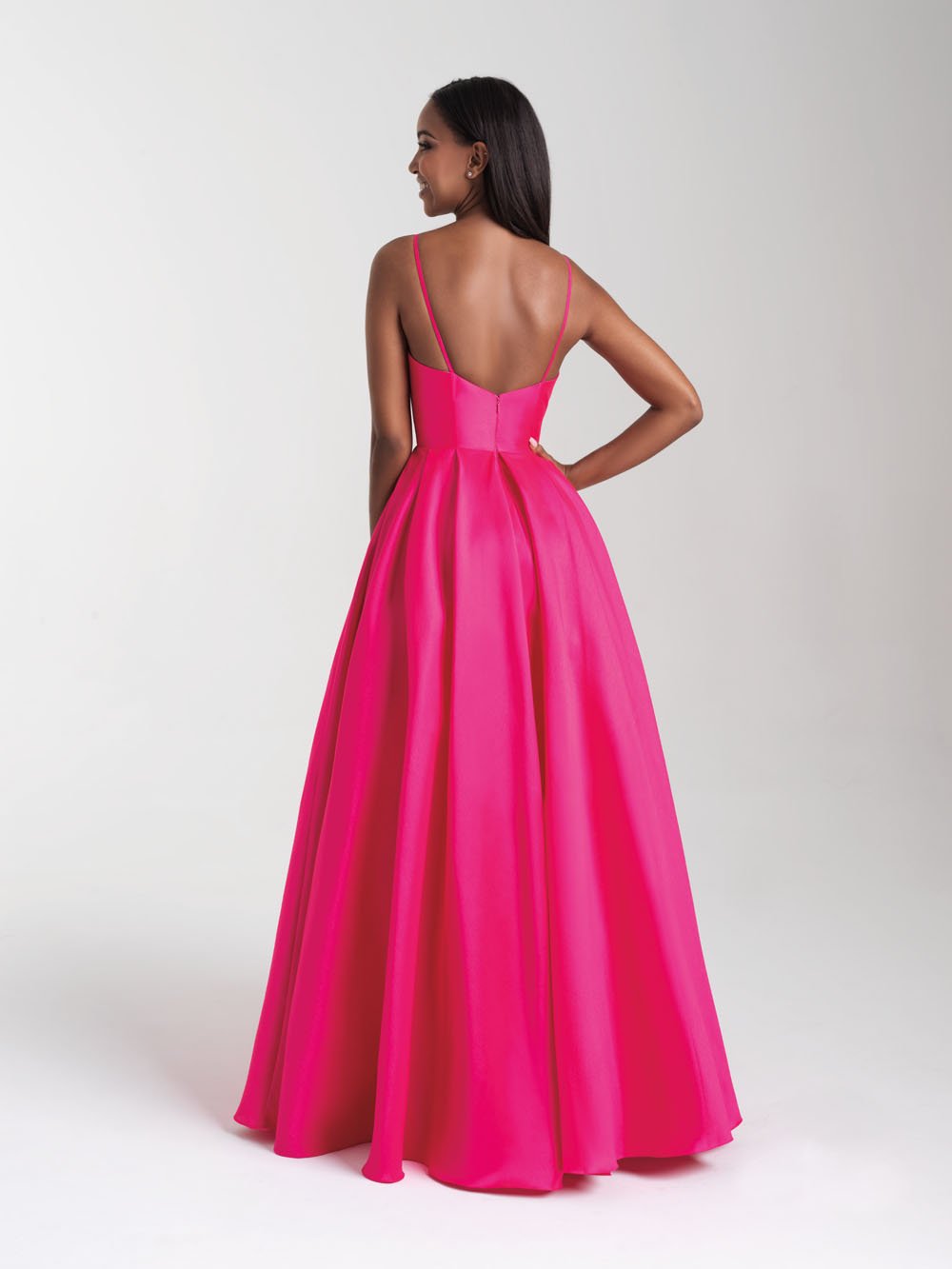 Madison James 20-361 dress images in these colors: Pink, Yellow, Royal, Coral, Diamond White.