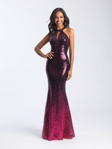 Madison James 20-362 dress images in these colors: Black Green, Black Fuchsia.