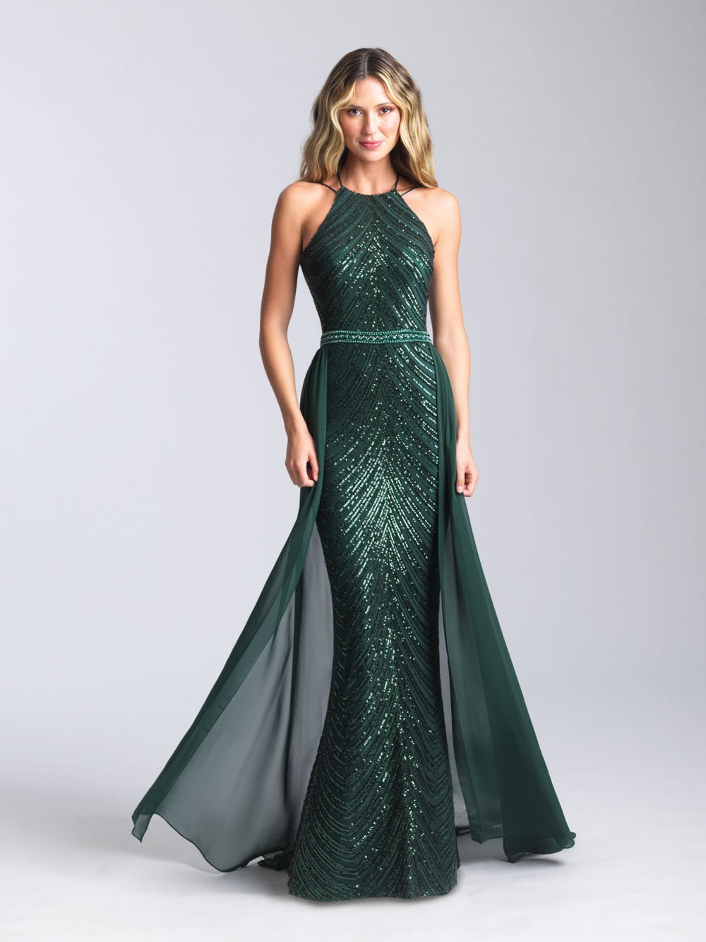 Madison James 20-364 dress images in these colors: Black, Green, Red, Royal.