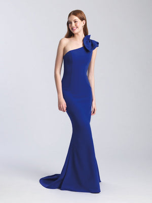 Madison James 20-366 dress images in these colors: Royal, Black, Red, White, Yellow, Purple.
