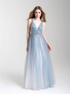 Madison James 20-369 dress images in these colors: Dusty Rose, Dusty Blue.
