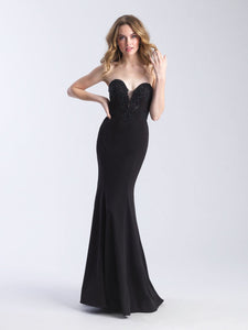 Madison James 20-379 dress images in these colors: Red, Black.
