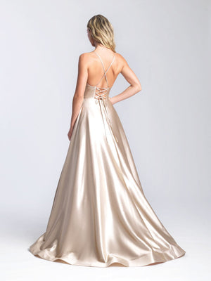 Madison James 20-392 dress images in these colors: Champagne, Pink, Light Blue.