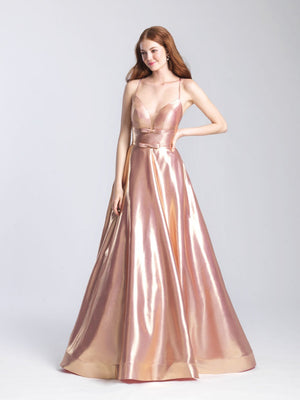 Madison James 20-392 dress images in these colors: Champagne, Pink, Light Blue.