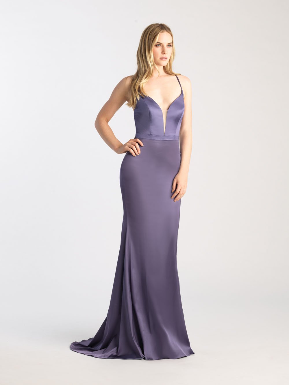 Madison James 20-395 dress images in these colors: Green, Red, Twilight, Bronze.