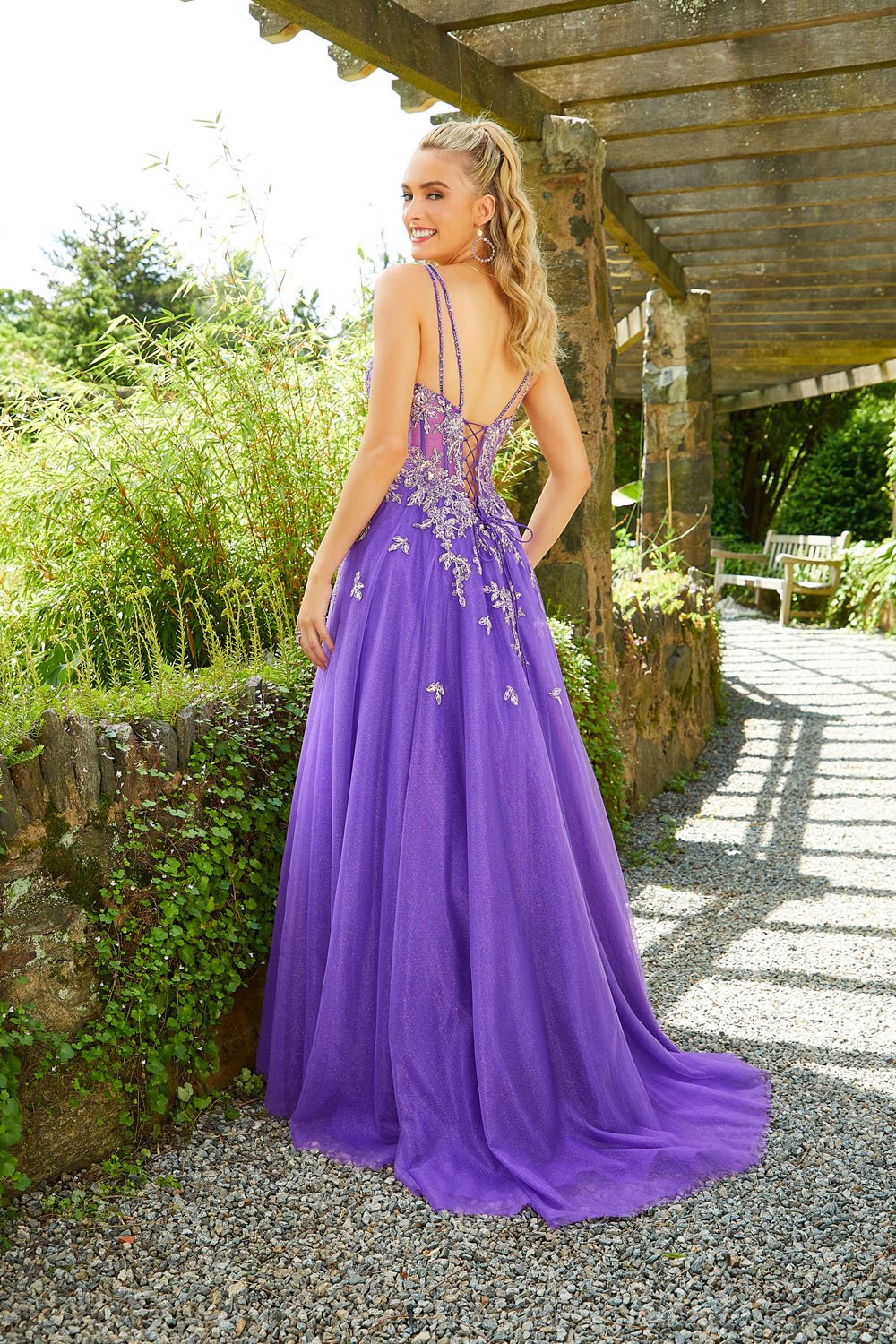 Morilee 47019 by Madeline Gardner dress images. Morilee 47019 is available in these colors: Purple, Green, Royal, White.
