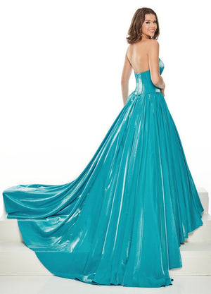 PrimaDonna by Rachel Allan 5098 dress images in these colors: Tangerine, Turquoise.