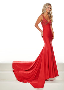PrimaDonna by Rachel Allan 5102 dress images in these colors: Red, White.