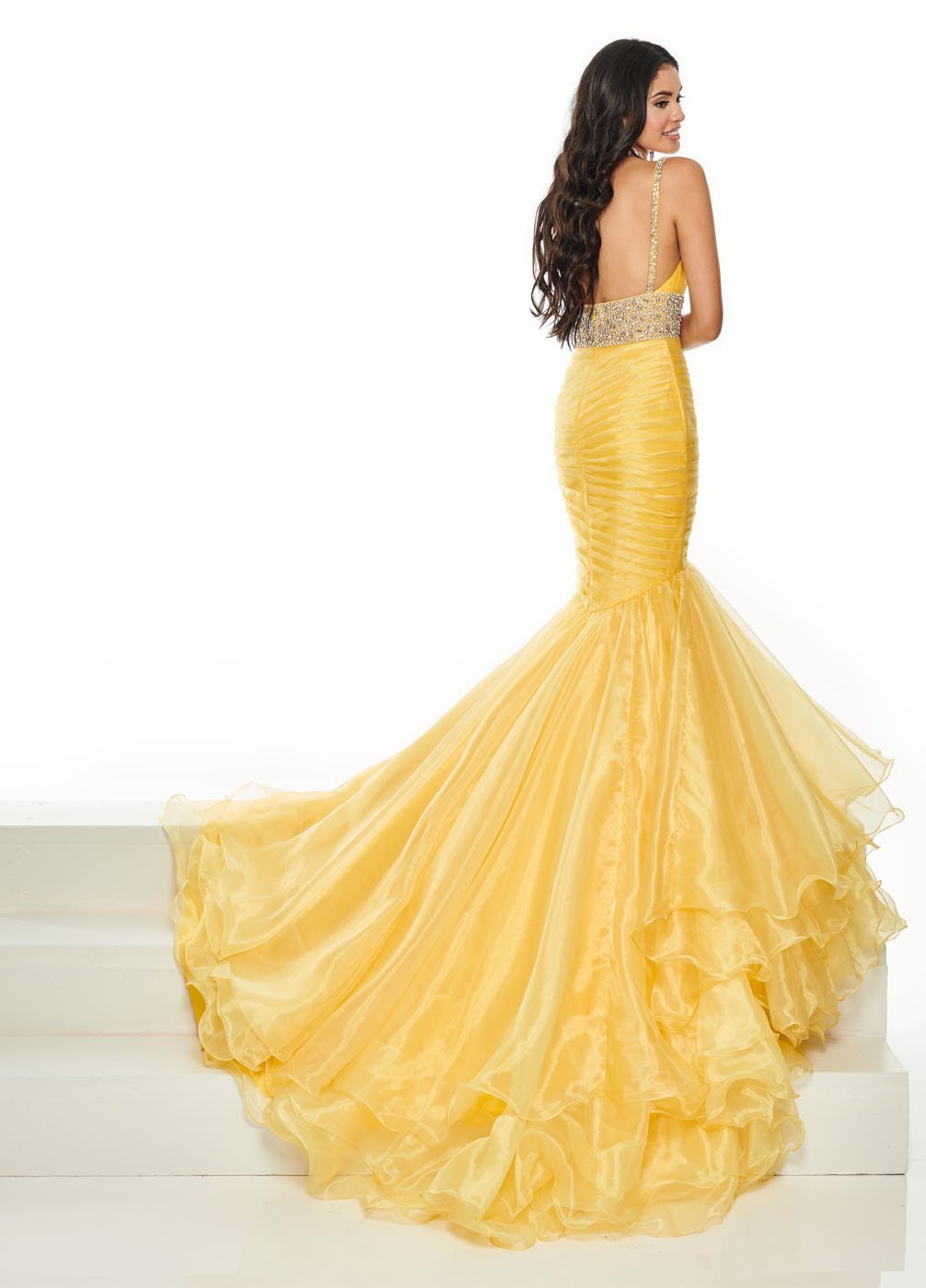 PrimaDonna by Rachel Allan 5108 dress images in these colors: Yellow, Red.
