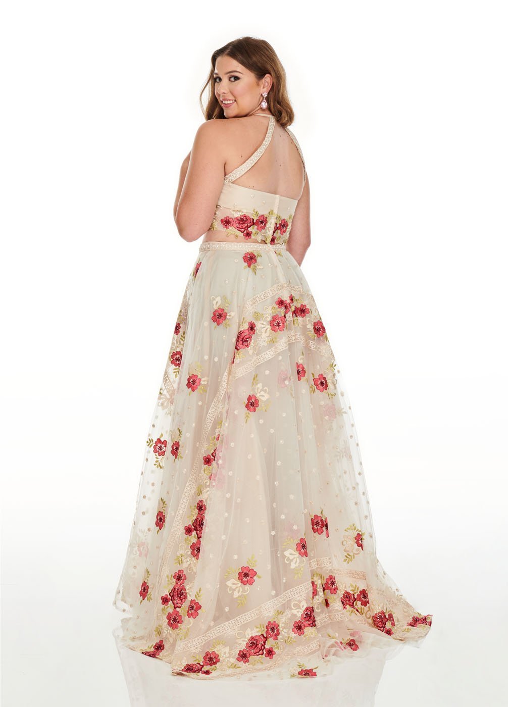 coral color prom dress Rachel Allan 7233 Dress - Formal Approach