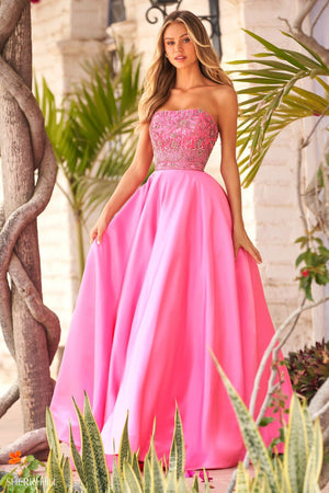Sherri Hill 54269 pink prom dresses image.