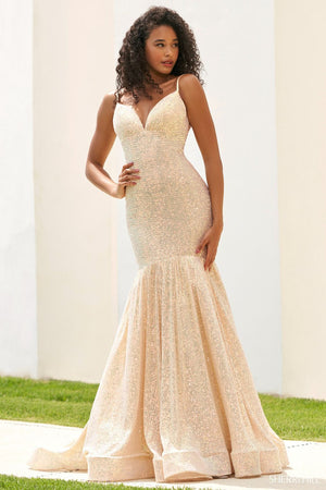 sherri hill beige prom dress Sherri Hill Dress 57473
