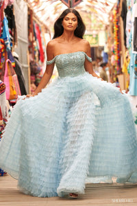 Sherri Hill 54930 light blue prom dresses image.