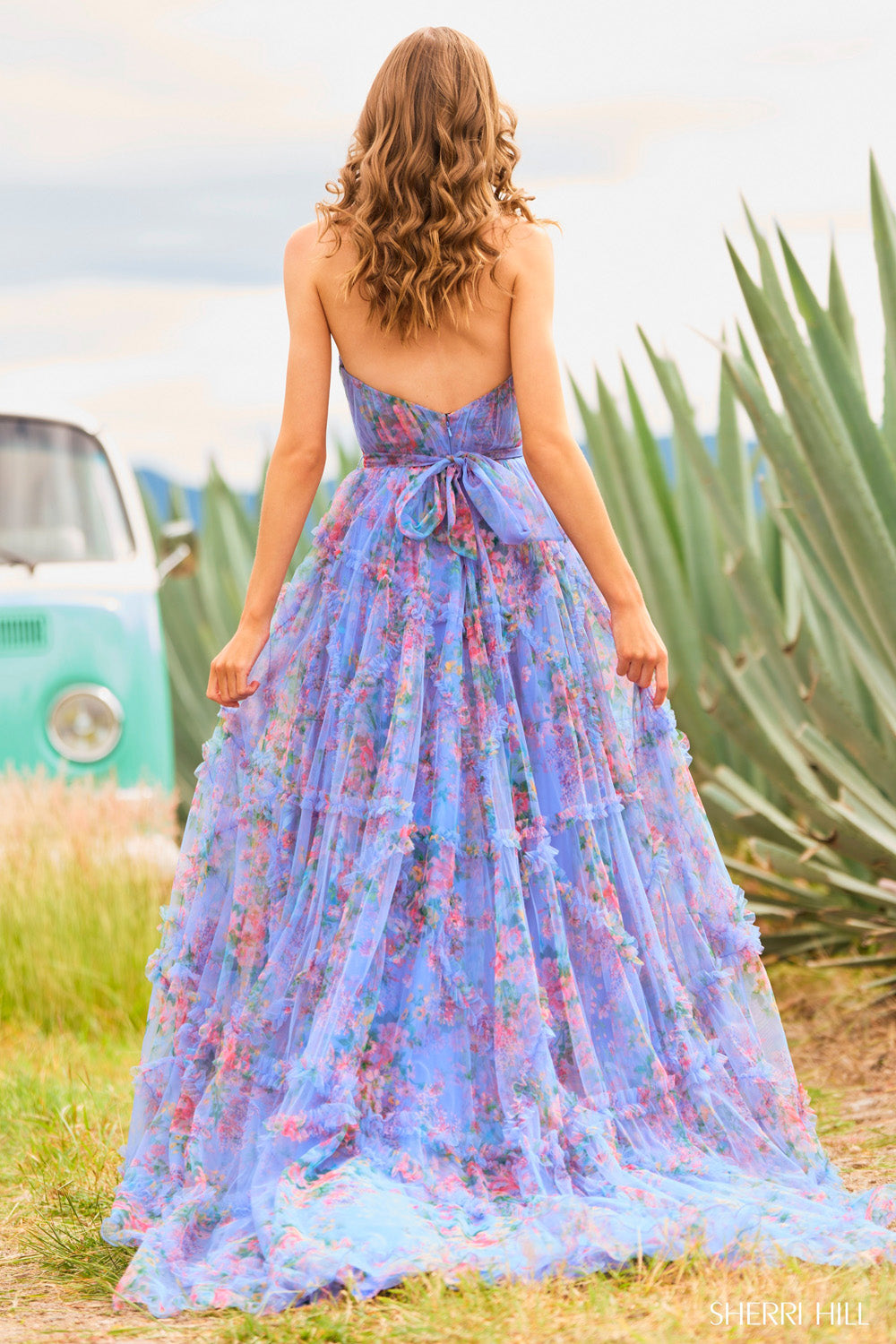 Sherri Hill 55620 Dress | Sherri Hill Dresses | Formal Approach 12 / Periwinkle Print Sherri Hill 55620 Dress | Sherri Hill Dresses | Formal Approach 12 / Periwinkle Print