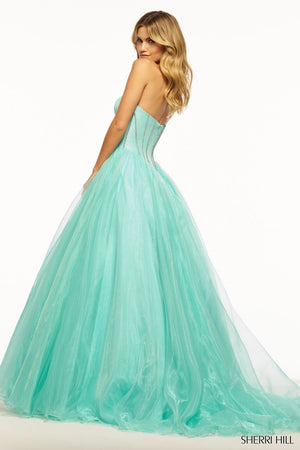 aqua prom dress Sherri Hill 56028 Dress | Sherri Hill Dresses
