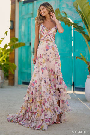 Sherri Hill 56084 Prom Dress - Beige | NewYorkDress Sherri Hill 56084 Prom Dress - Beige | NewYorkDress