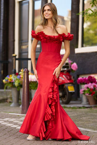 Sherri Hill 56240 prom dress images.  Sherri Hill 56240 is available in these colors: Pink, Yellow, Red, Black.