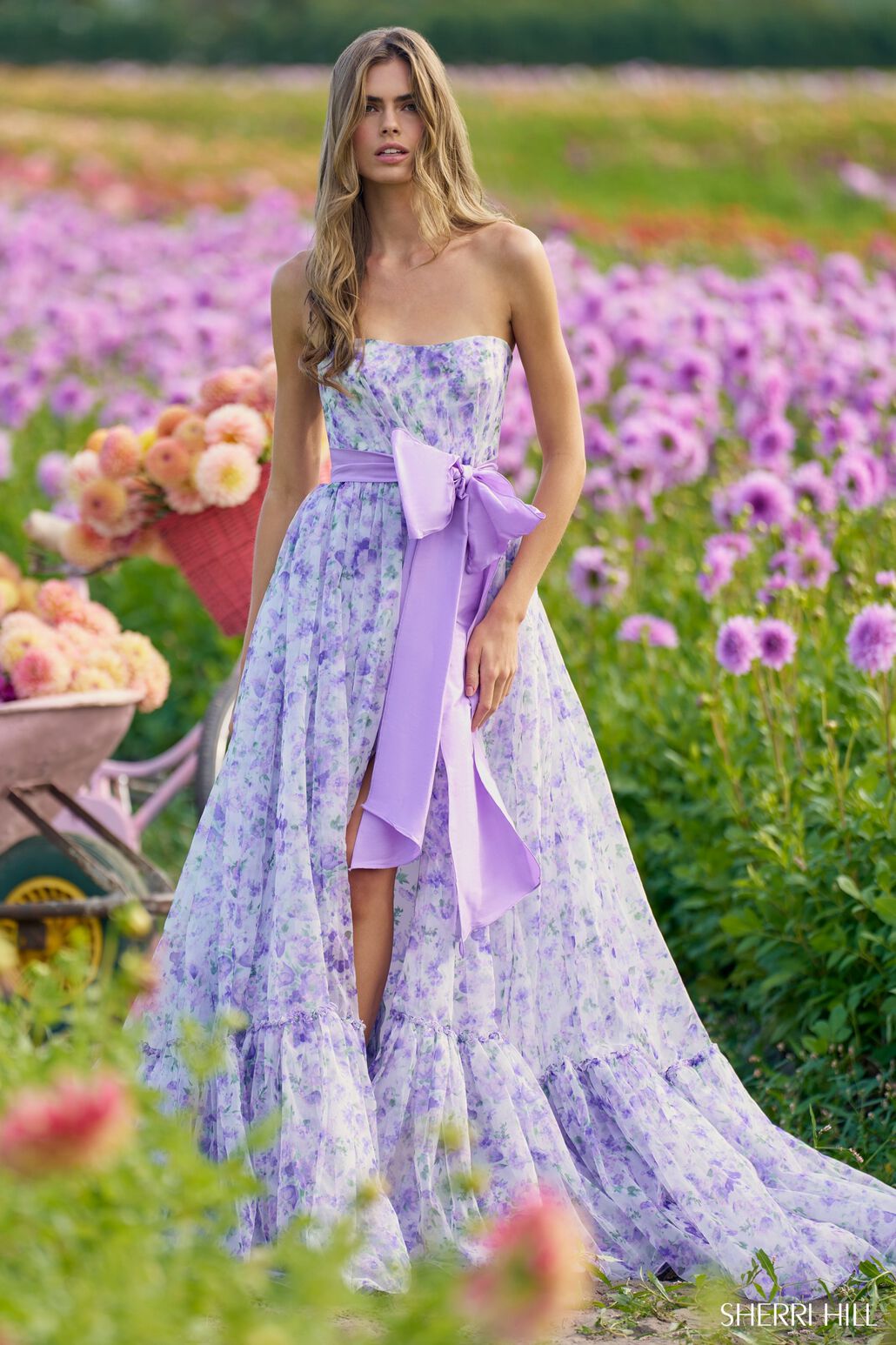 Sherri Hill 56243 Dress | Sherri Hill Dresses | Formal Approach 10 / Lilac Print Sherri Hill 56243 Dress | Sherri Hill Dresses | Formal Approach 10 / Lilac Print